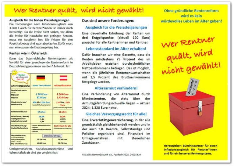 Mehr über den Artikel erfahren Wer Rentner quält wird nicht gewählt