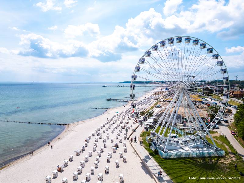 Du betrachtest gerade Riesenrad „La Noria“ – Der „weiße Riese“ ab Mitte März wieder in Grömitz