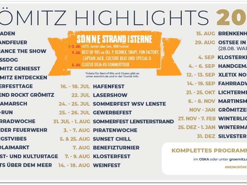 Die Höhepunkte in Grömitz 2026
